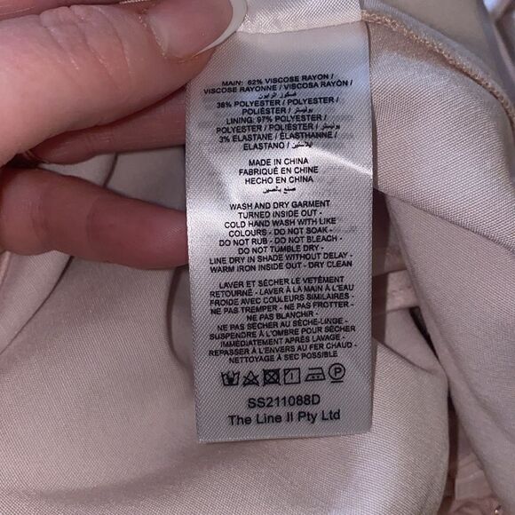 SIGNIFICANT OTHER NWT Macy Draped One Shoulder Satin Dress in Blush Pink SIZE 4 - Picture 8 of 10